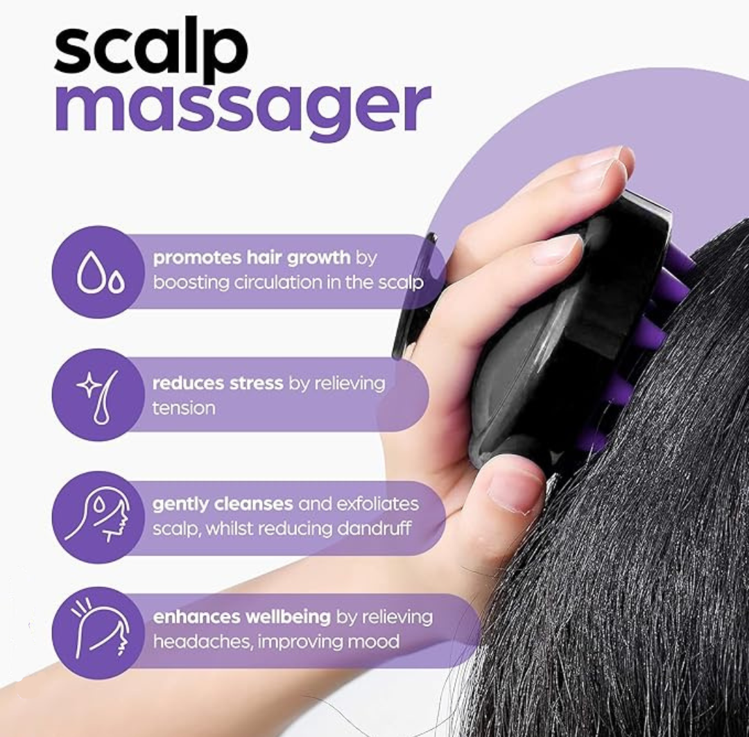Bellevia Organic Rosemary Growth Oil + Scalp Massager Set